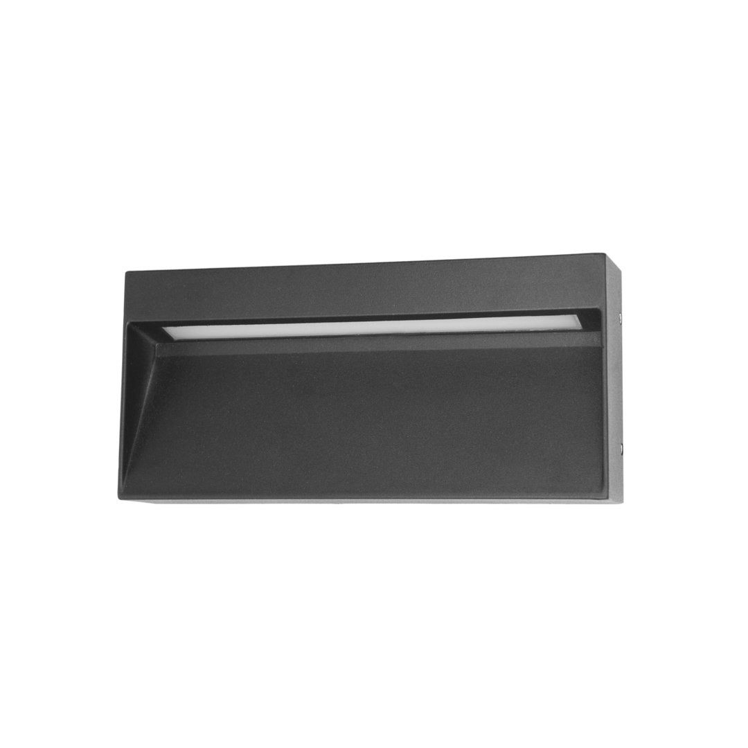 Outdoor Wall Lamp Italux Fenis Black LED 3K IP54 OWL-2695-3K