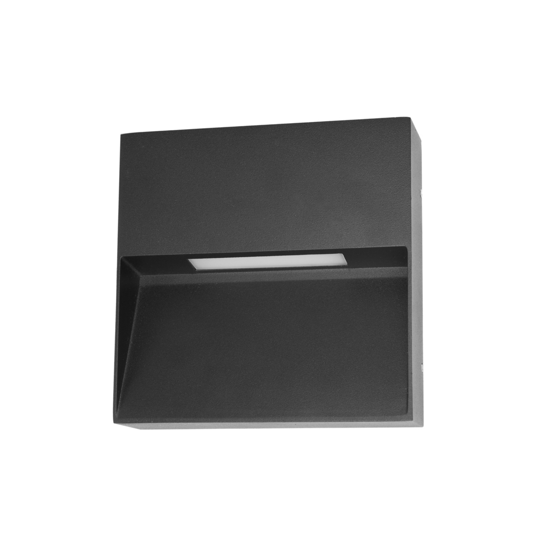 Outdoor Wall Lamp Italux Fenis 4K LED Black IP54 OWL-2685-4K