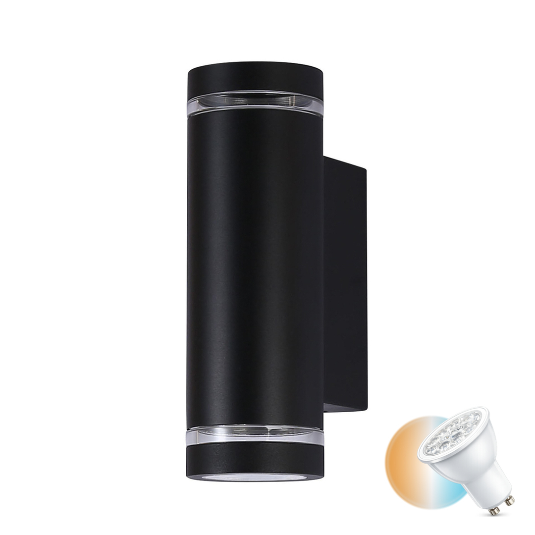 Italux Outdoor Wall Lamp Black GU10 2x 40W IP54 OWL-2067-2-GU10