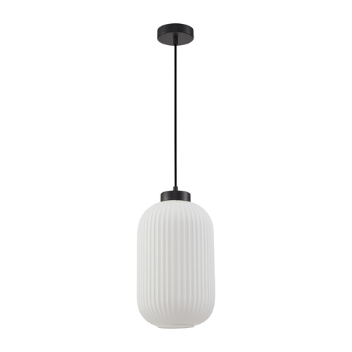Check Pendant Light Italux Lindo Black Glass E27 20 cm PND-52636-1-BK