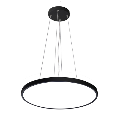Check Plafon Italux Calvi LED Black 40 cm 32W Dimmable SKU PND-35263-400R-32W-BL