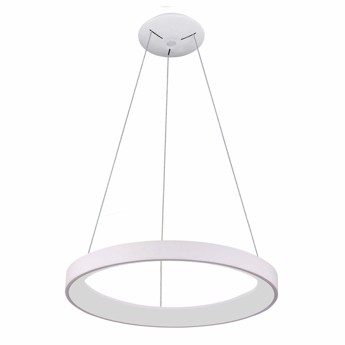 Check Italux LED Pendant Light White 78 cm Dimmable 3000K/4000K PND-53675-078RPC-WH-3KS4K-TRDIMM