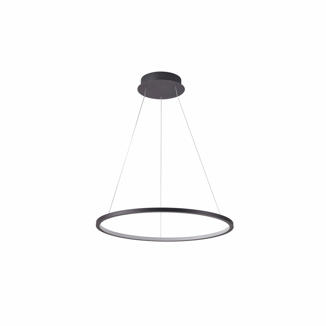 Italux LED Pendant Light Black 40 cm Aluminum PND-56135B-040RPC-BK-3KS4K