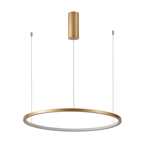 Check Italux Gold LED Pendant Light 80 cm White Silicone Dimmable PND-56135B-080RPP-GD-3KS4K-TRDIMM