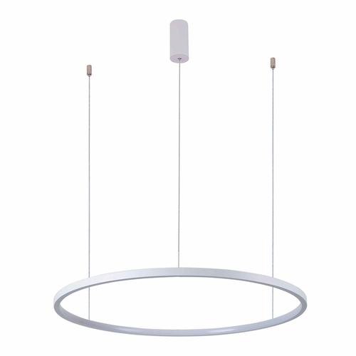 Check Italux Vinola White LED Pendant Light 100 cm Silicone Dimmable PND-56135B-100RPP-WH-3KS4K-TRDIMM