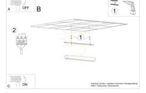 Ceiling lamp PINNE 200 black Thoro small 6