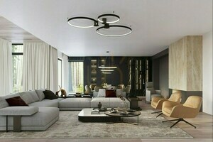 Chandelier RIO 2 55/78 black LED 4000K Thoro small 8