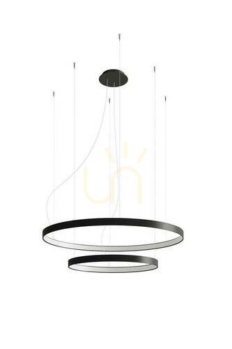 Check Chandelier RIO 2 55/78 black LED 4000K Thoro