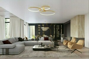 Ceiling lamp RIO 78 golden LED 3000K Thoro small 13