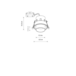 Nowodvorski MONO SLIDE 10800 GU10 R50 Recessed Spotlight Satin Gold small 2
