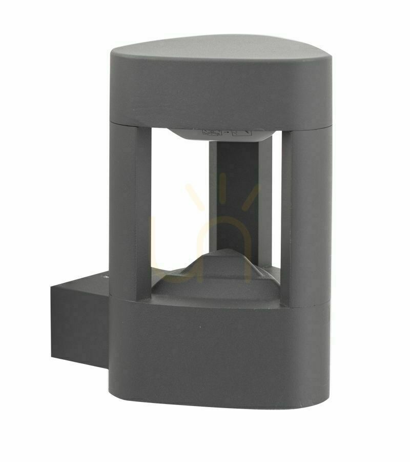 Outdoor Wall Lamp SU-MA FAN Dark Gray Aluminum 11W GL 11206