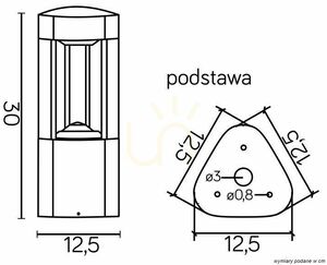 Outdoor Post Light SU-MA Fan Dark Gray LED 30 cm GL 11201 3 Outdoor Post Light SU-MA Fan Dark Gray LED 30 cm GL 11201 small 3