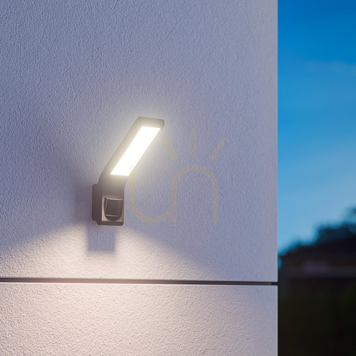 Check Steinel XLED slim S anthracite LED floodlight 7.2 W with sensor