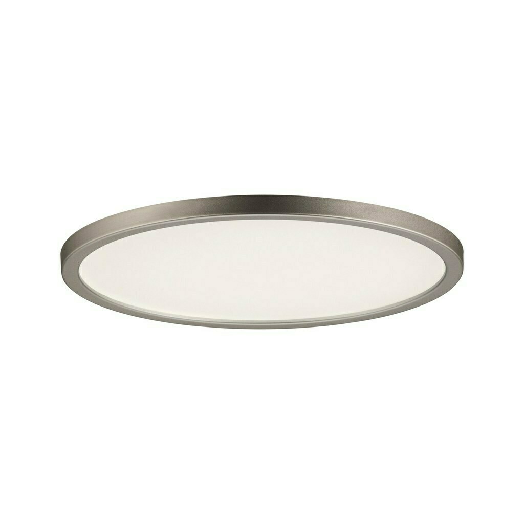 Plafond AREO LED 11W 770lm 3000K round 180mm IP44 230V satin nickel / plastic