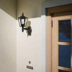 STEINEL L 15 E27 outdoor wall light, black, without sensor small 1