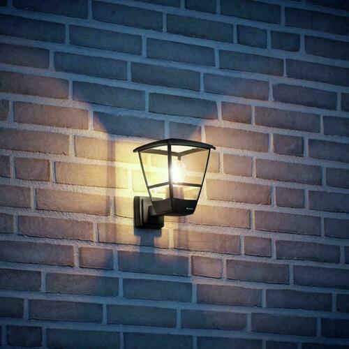 Check Black STEINEL L 10 084752 outdoor wall light E27 IP44 without sensor
