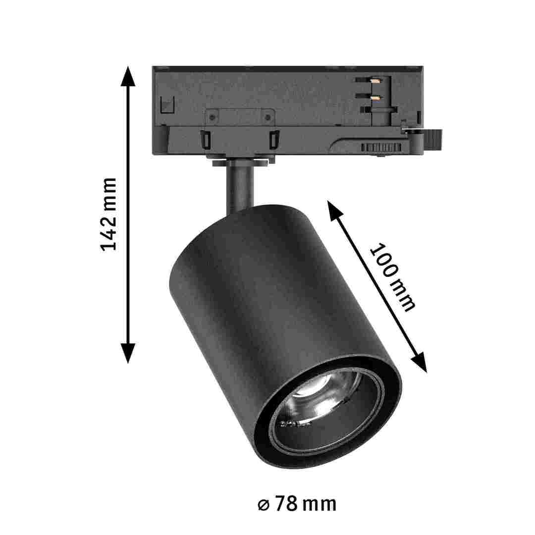 Prorail Track Sensor ProRail3 KRATOS 25W 36° 4000K 230V black / metal track spotlight ...