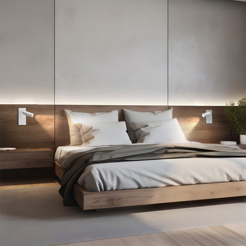 Check Madara Slim Mr11 Switch Wall lamp 230 V Ip20 38x95 + Base140x60x25 White With Switch