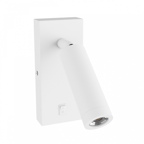 Check Madara Slim Mr11 Switch Wall lamp 230 V Ip20 38x95 + Base140x60x25 White With Switch