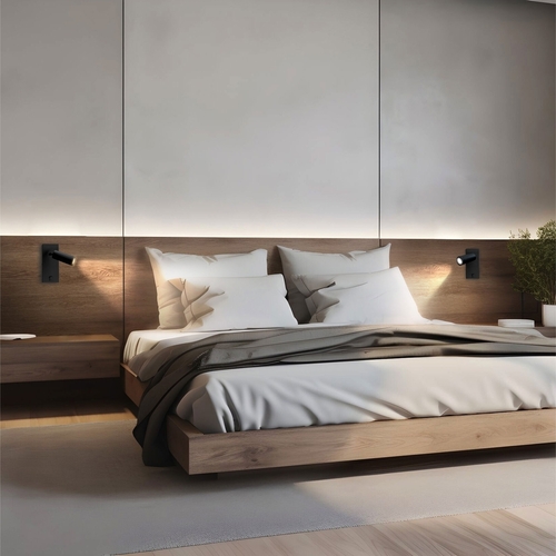 Check Madara Slim Mr11 Switch Wall lamp 230 V Ip20 38x95 + Base140x60x25 Black With Switch.