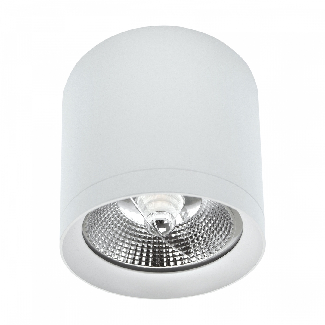 Chloe Ar111 Surface-mounted Anti Glare Gu10 250 V Ip20 118x110mm White Round.