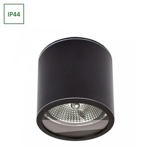 Chloe Ar111 Surface-mounted Gu10 250 V Ip44 118x114mm Black Round 0 Chloe Ar111 Surface-mounted Gu10 250 V Ip44 118x114mm Black Round small 0