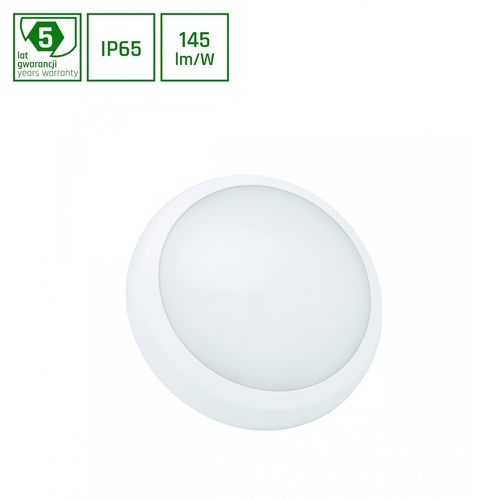 Check Nymphea City Pro 2 18/24 W Cct 230 V 120st Ip65 Ik08 Fi320x80mm White Round 5 Years Warranty.