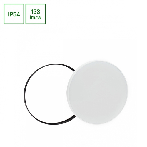 Check Nymphea Black &amp; White Rings 40 Ww 230 V 115st Ip54 Fi485x70 White/Black Round.