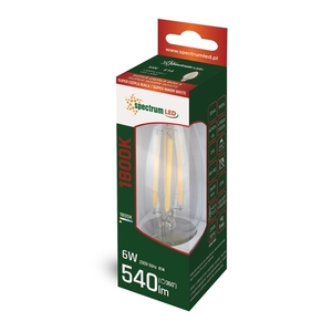 Led Candle E 14 230 V 6 W Cog 1800 K Clear Spectrum small 1