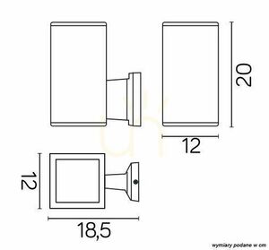 Outdoor Wall Lamp SU-MA Adela Silver E27 60W IP54 8002 AL small 5