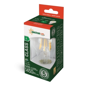 Led Gls E 27 230 V 6.8 W Cog A Class Ww Clear Spectrum 5 Year Warranty small 1