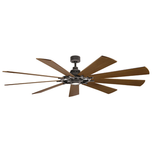 Gentry XL fan - 85 inches / 216 - weathered zinc small 0