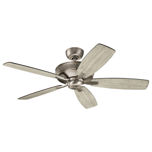 Check Monarch II - Fan 52 inch / 132 - polished antique pewter