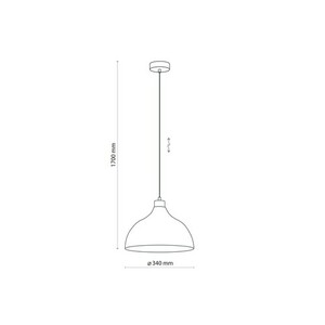 Cap White Pendant Lamp 1 Pł small 6