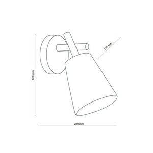 Vaio White Wall lamp 1 Pł small 2