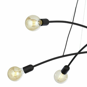 Helix Black Pendant Lamp 6 Pł small 3