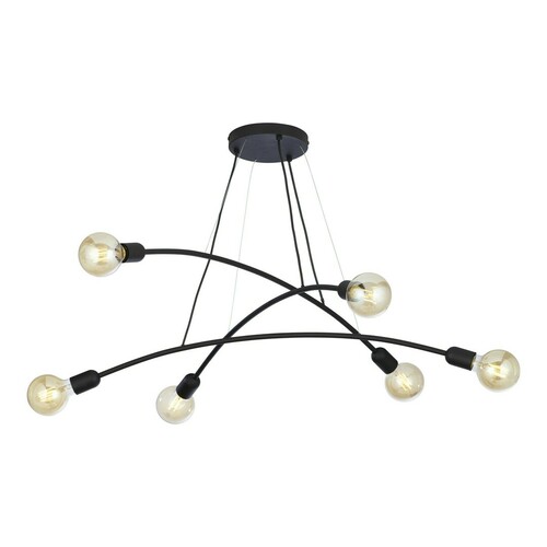 Check Helix Black Pendant Lamp 6 Pł
