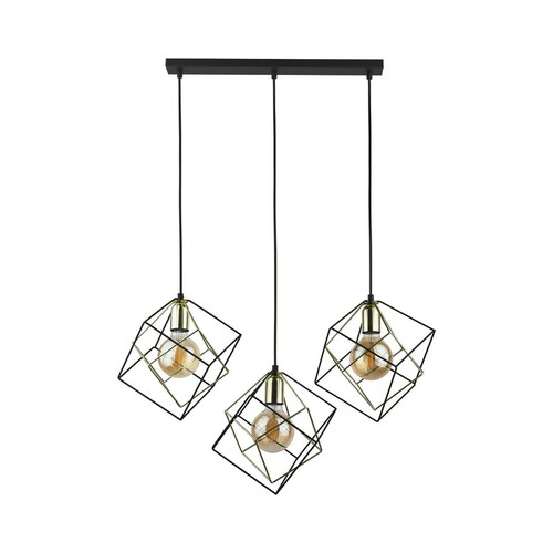Check Alambre Pendant Lamp 3lb Strip Black/Gold