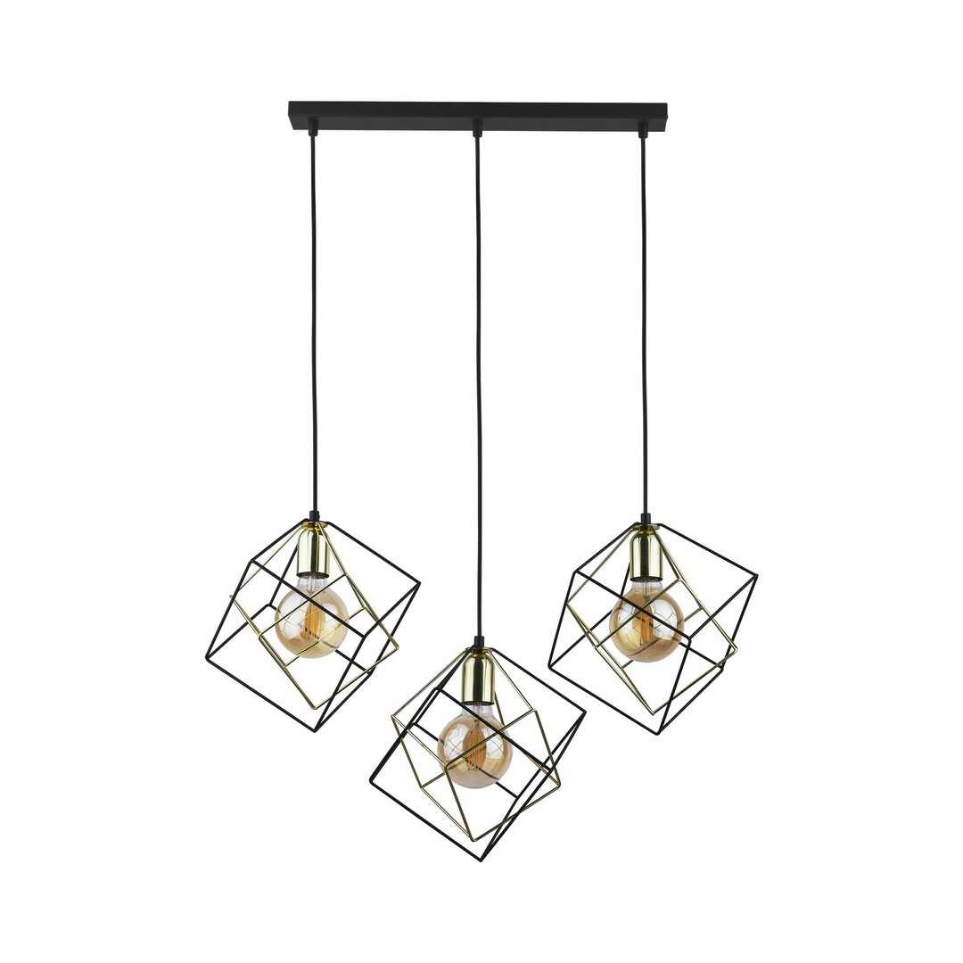Alambre Pendant Lamp 3lb Strip Black/Gold