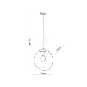 Sol Amber Pendant Lamp 1 Pł small 9