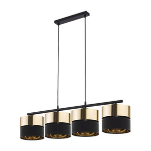 Hilton Black/Gold Pendant Lamp 4 Pł small 0