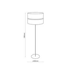 Hilton Black/Gold Floor Lamp 1 Pł small 1