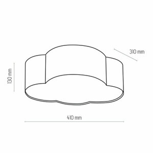 Cloud Grey Mini 2 Pł Ceiling Lamp small 3