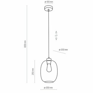 Elio 1 Pł Pendant Lamp Blue small 4