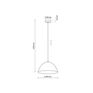 Faro New Black M Pendant Lamp 1 Pł. small 3