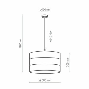Tago Black Pendant Lamp 1 Pł small 2