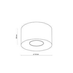 Orion Black Ceiling Lamp 1 Pł small 2