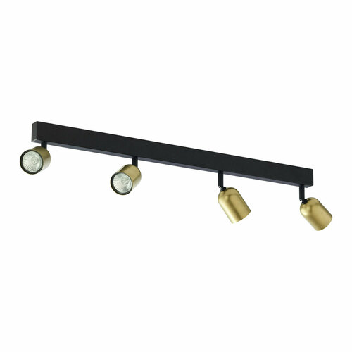 Check Top Black/Gold Ceiling Lamp 4 Pł