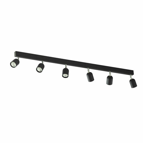 Check Top Black/Chrome Ceiling Lamp 6 Pł