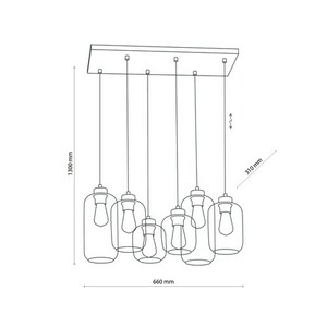 Marco Green Pendant Lamp 6 Pł small 5